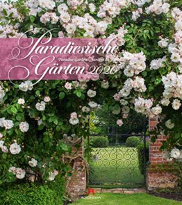 Paradiesische Gärten 2020, Wandkalender im Hochformat (48x54 cm) - Gartenkalender mit Monatskalendarium - 1