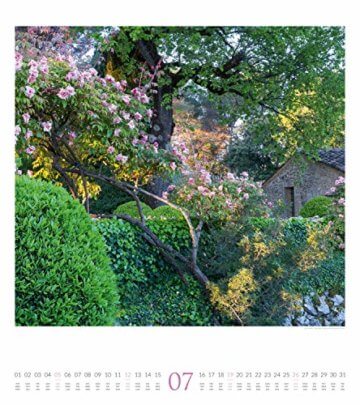 Paradiesische Gärten 2020, Wandkalender im Hochformat (48x54 cm) - Gartenkalender mit Monatskalendarium - 8