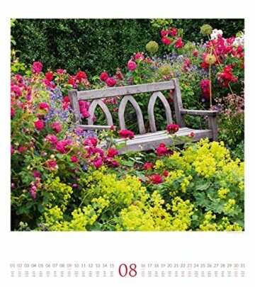 Paradiesische Gärten 2020, Wandkalender im Hochformat (48x54 cm) - Gartenkalender mit Monatskalendarium - 9