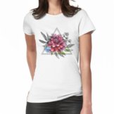 Geometrische Dahlie Frauen T-Shirt