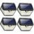 Solarlampen für Außen mit Bewegungsmelder,【2019 Neuestes Modell 60 LED-800 Lumen】iPosible Solarleuchte Aussen 2000mAh Solar Wasserdichte Wandleuchte Solar Aussenleuchte Solarlicht für Garten- 4 Stück - 1