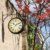 Wetterfeste Retro-Garten-Uhr für draußen im Design Paddington-Station, Wanduhr, doppelseitig mit Außenhalterung 20 cm - 3