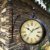 Wetterfeste Retro-Garten-Uhr für draußen im Design Paddington-Station, Wanduhr, doppelseitig mit Außenhalterung 20 cm - 6