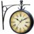 Wetterfeste Retro-Garten-Uhr für draußen im Design Paddington-Station, Wanduhr, doppelseitig mit Außenhalterung 20 cm - 1